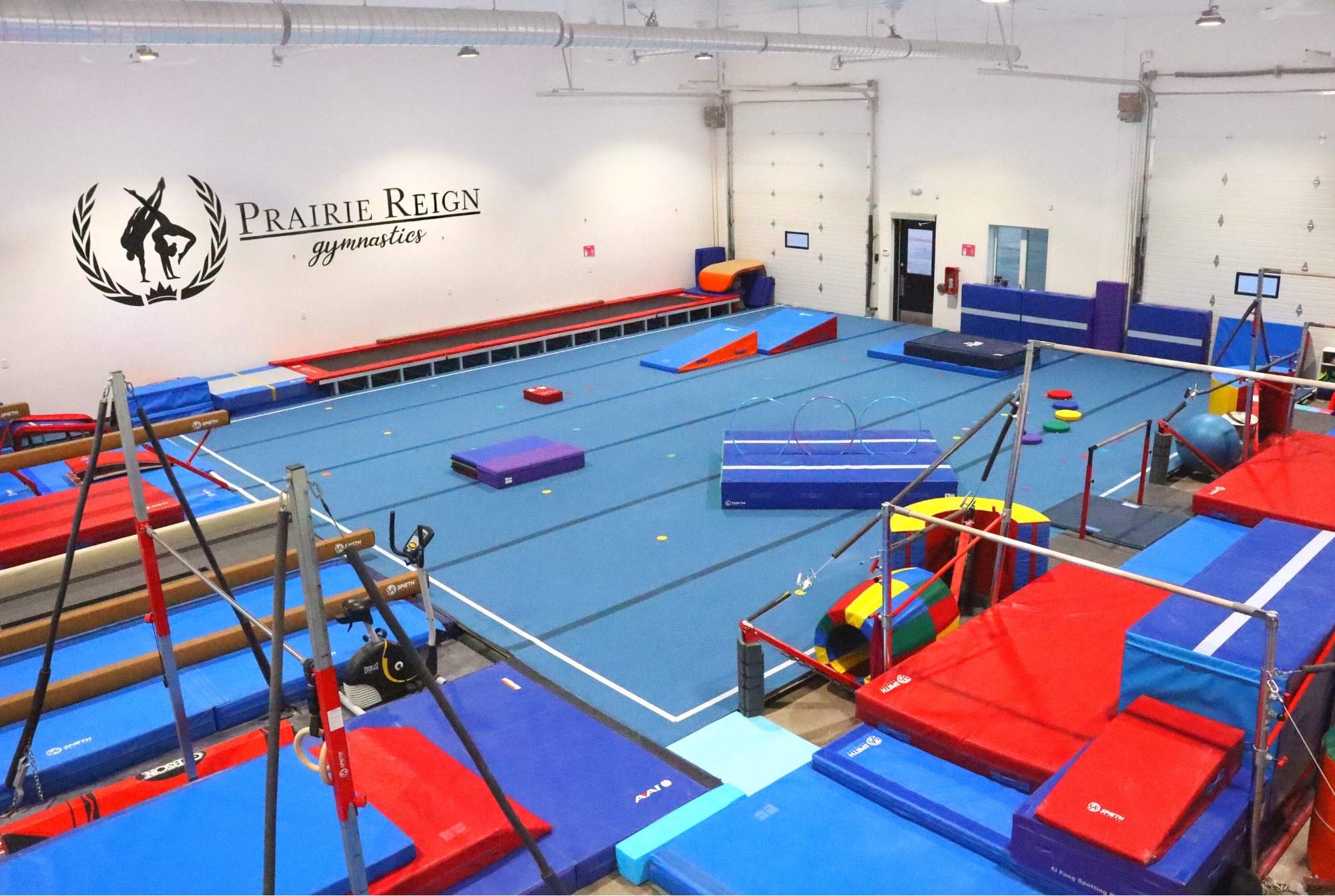 Prairie Reign Gymnastics in Grande Pointe gym